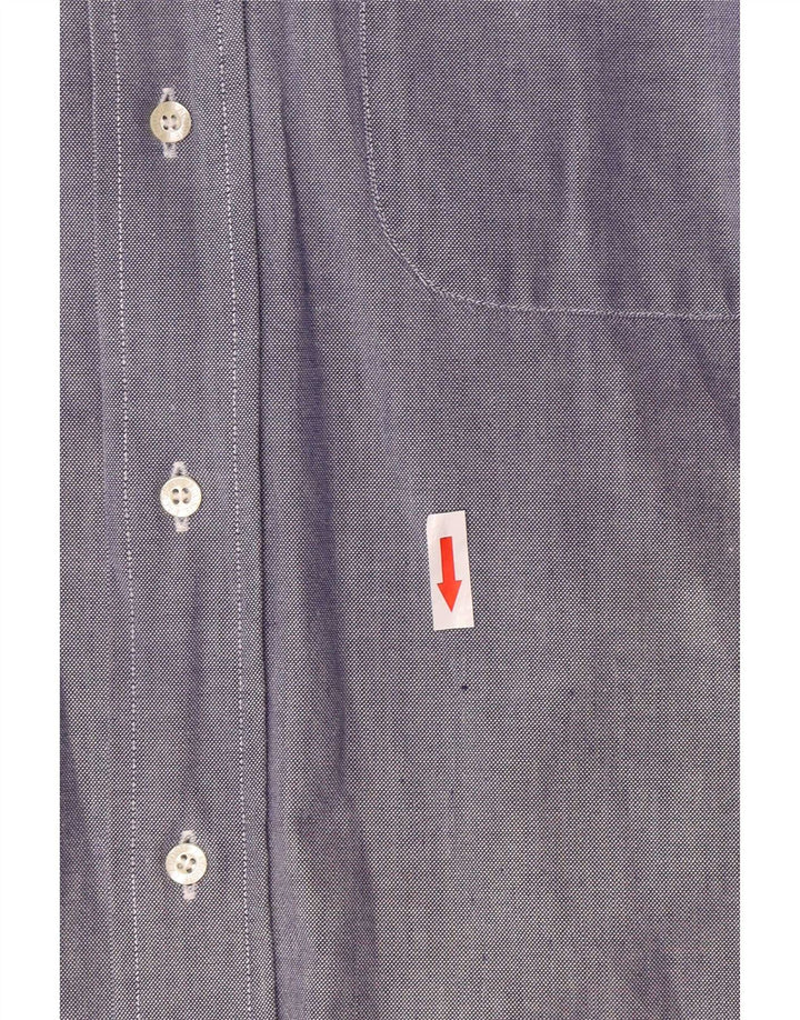 Camisa masculina Lacoste tamanho 39 algodão azul médio