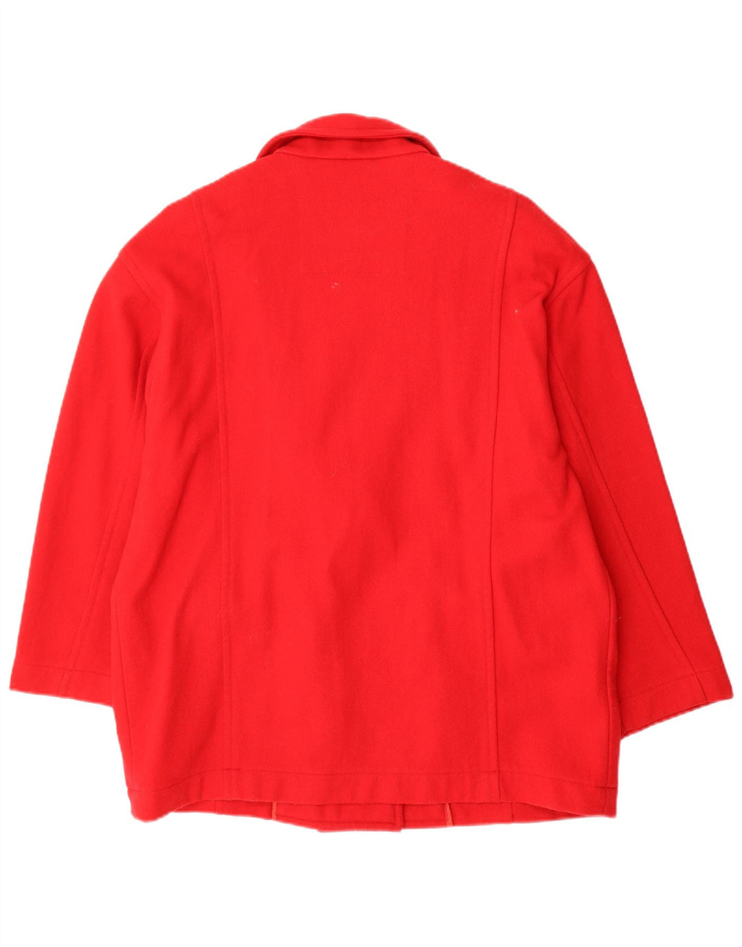 Casaco feminino Penny Black com peito duplo grande, Reino Unido 12, lã vermelha média