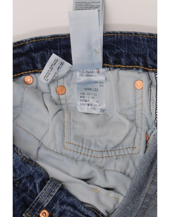 Levi's Masculino 502 Tapered Jeans W44 L27 Azul Algodão