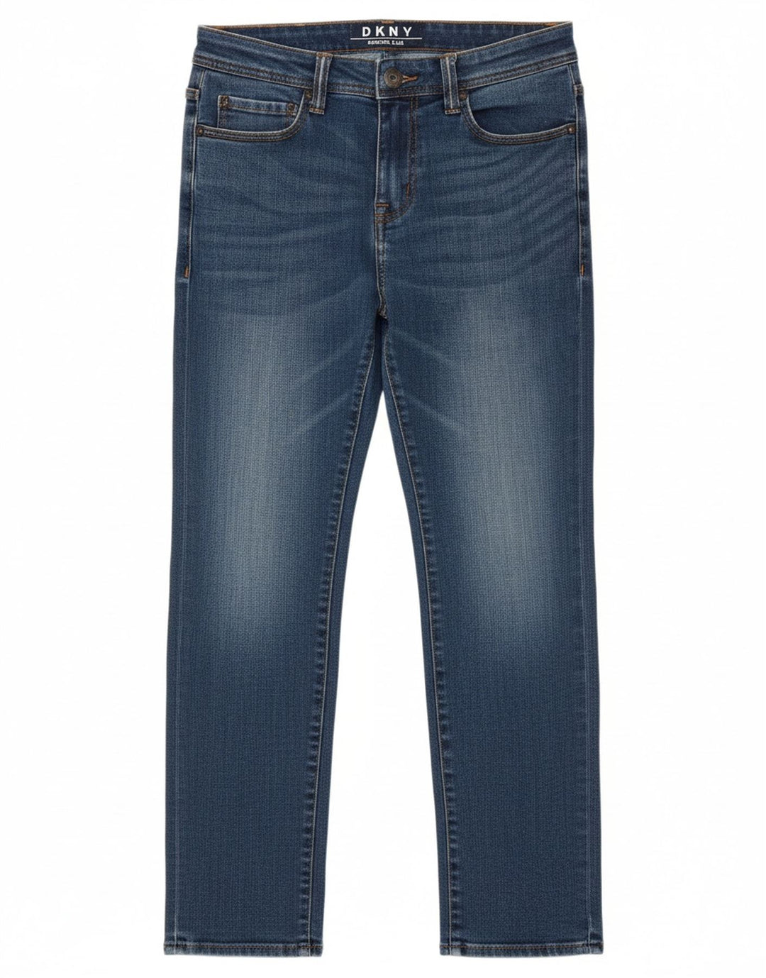DKNY Feminino Mercer Slim Jeans W29 L30 Azul Algodão