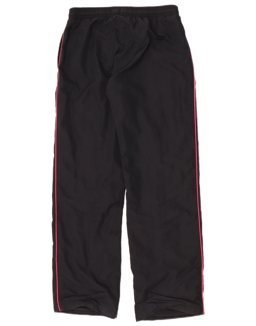 Calça de treino feminina Nike UK 10 pequena preta poliéster