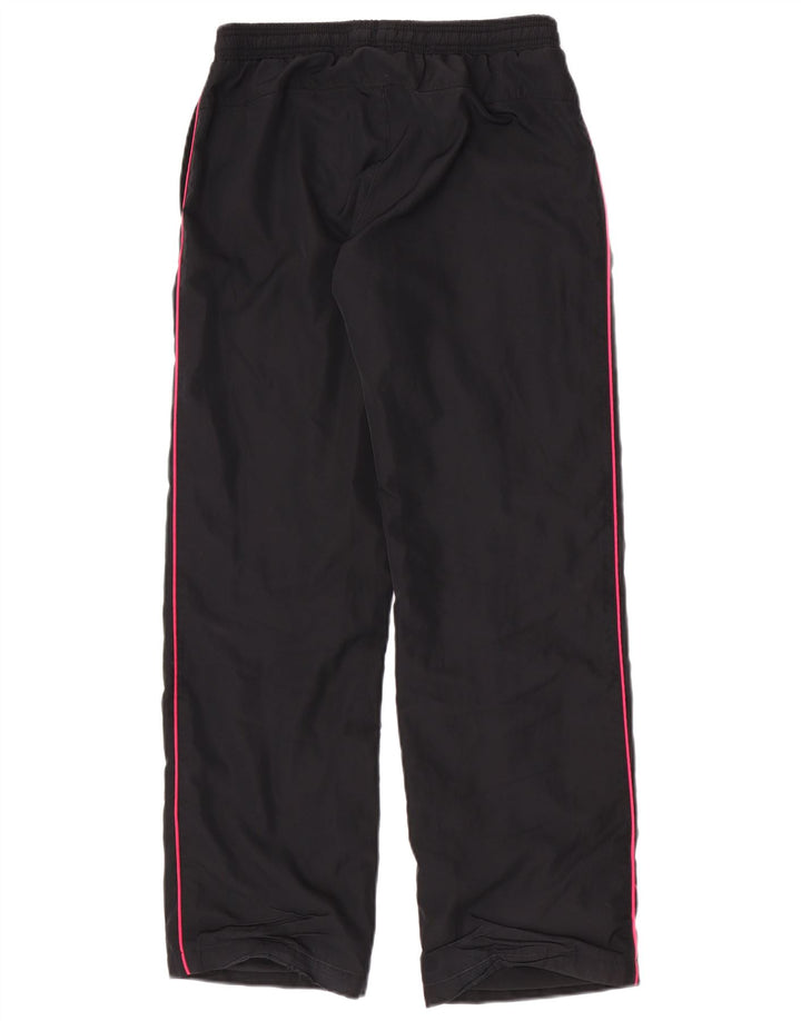 Calça de treino feminina Nike UK 10 pequena preta poliéster
