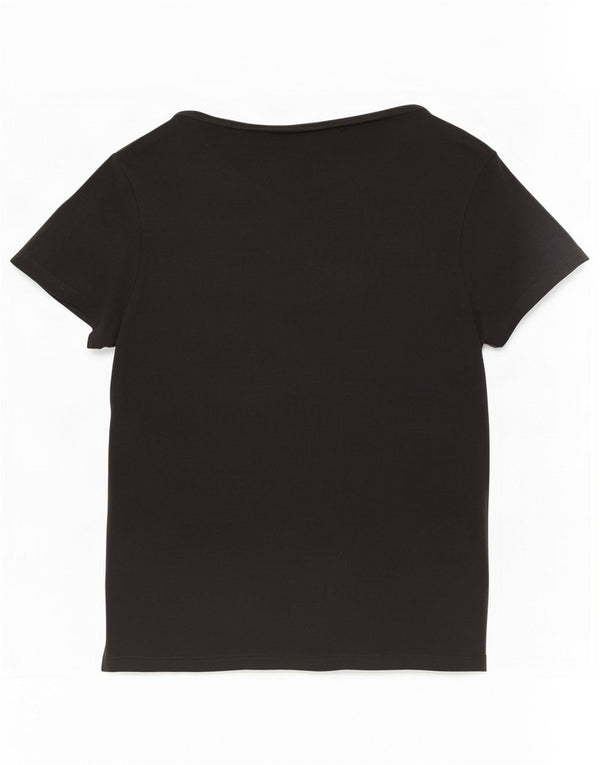 Camiseta feminina Levi's UK 14 grande algodão preto
