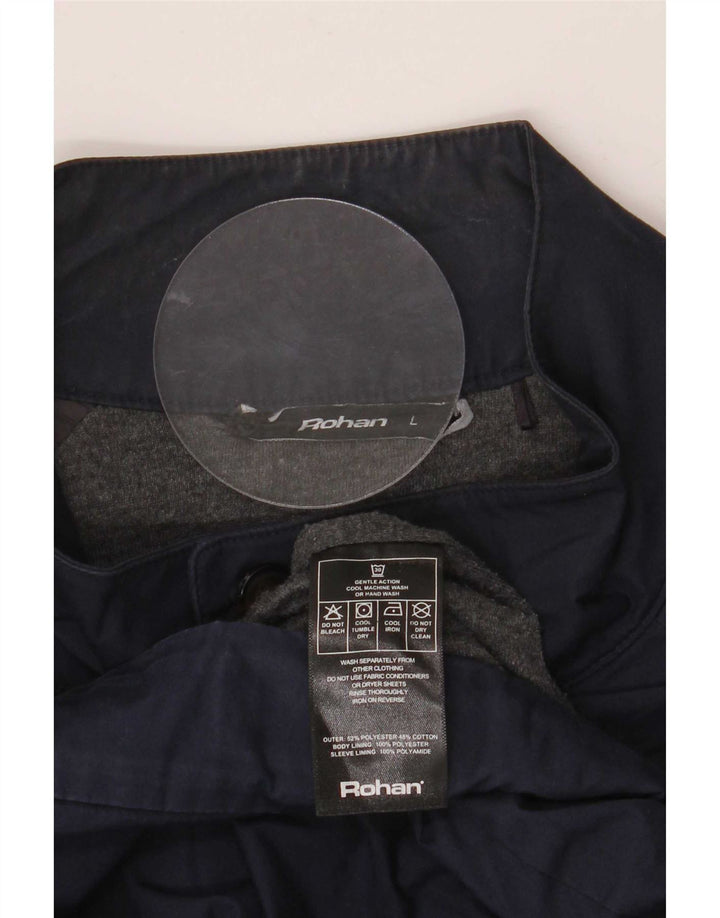 Rohan Mens Bomber Jacket UK 40 Grande Poliéster Azul Marinho