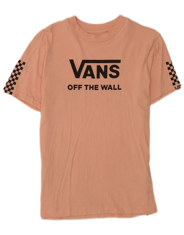 Camiseta Vans Feminina Graphic UK 12 Médio Algodão Rosa
