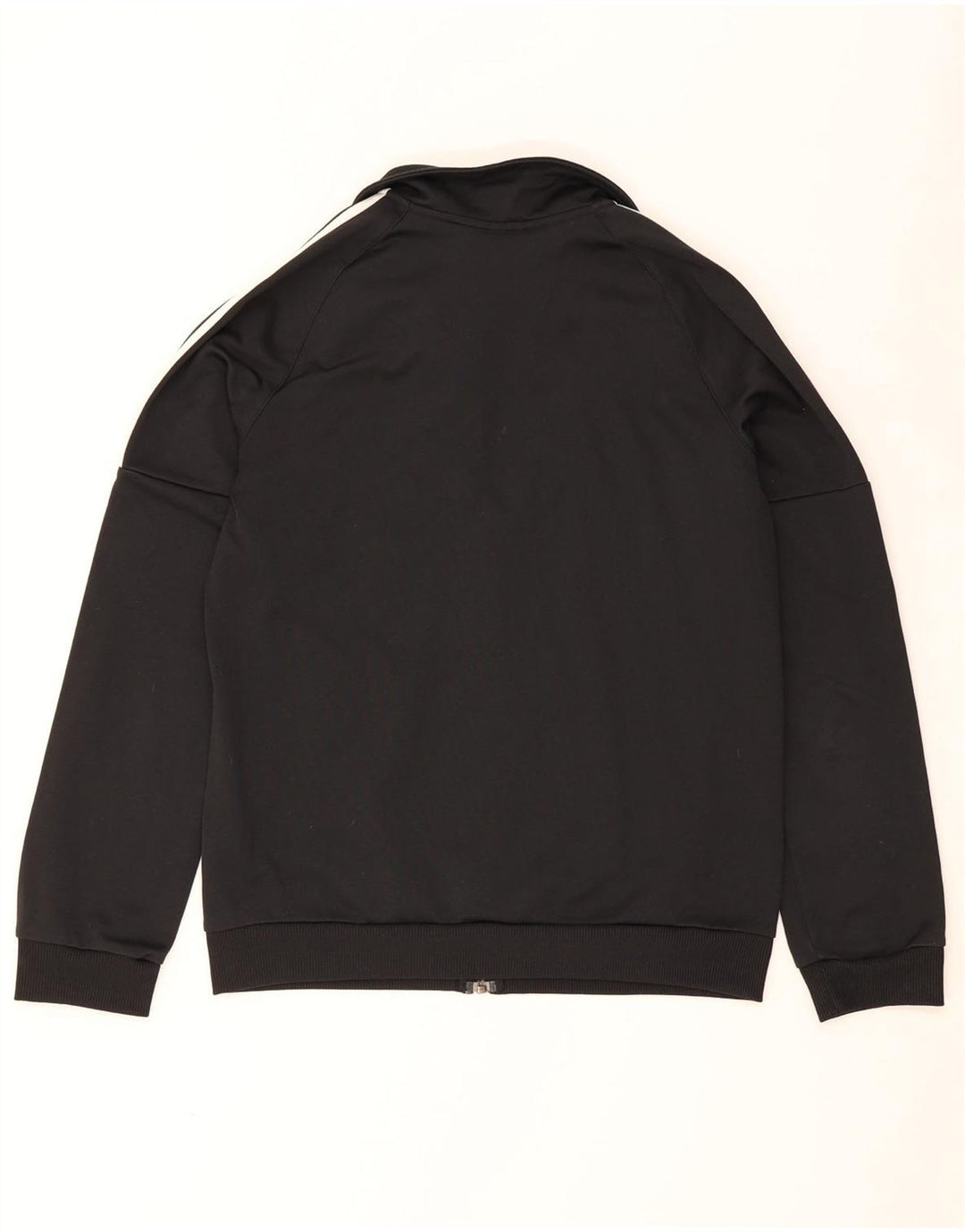 Adidas Womens Tracksuit Top Jacket UK 12/14 Médio Preto Poliéster