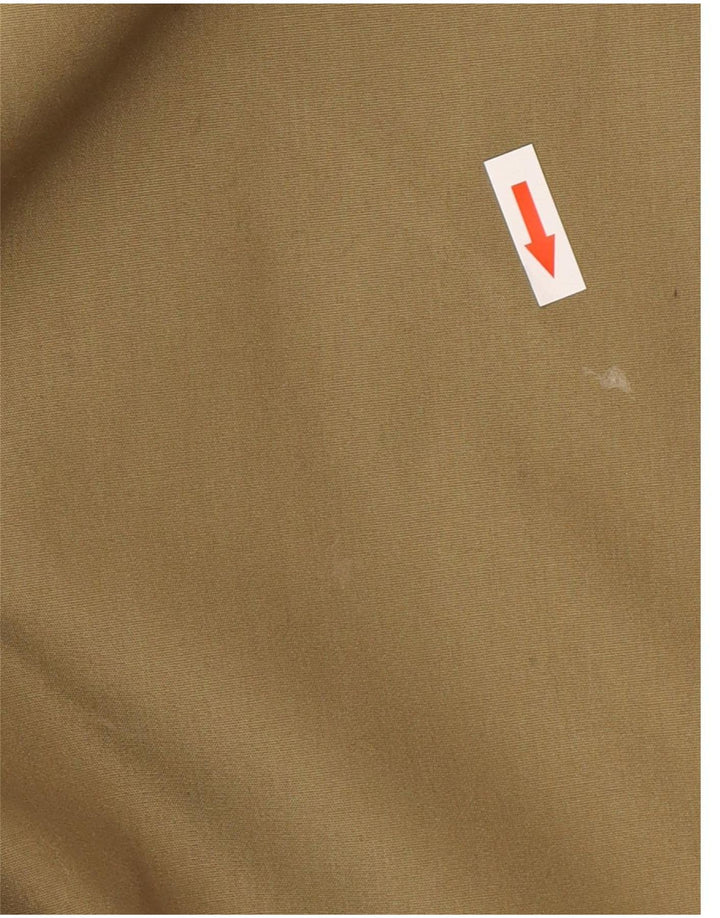 CLASSIC Womens Oversized Longline Trench Coat UK 16 Grande Poliéster Cáqui