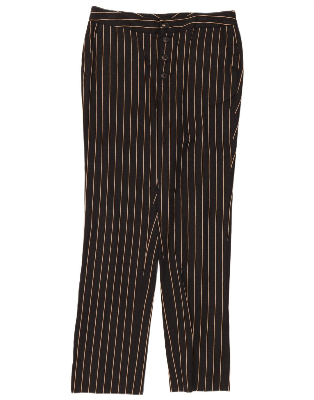 Calça chino feminina MASSIMO DUTTI cintura alta UE 38 pequena W28 L28 preta