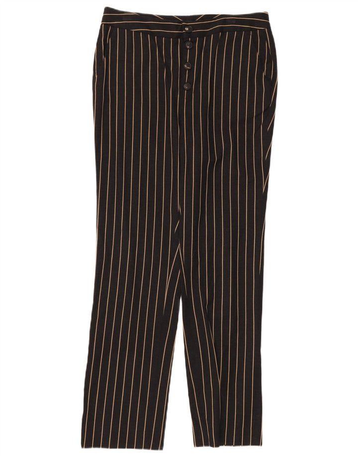 Calça chino feminina MASSIMO DUTTI cintura alta UE 38 pequena W28 L28 preta