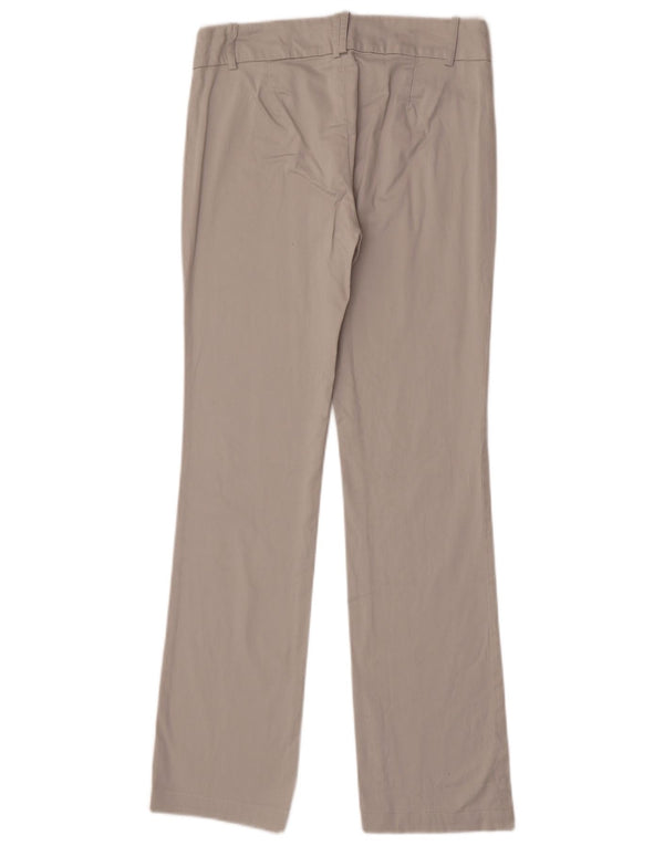 Calça feminina reta casual Zara EU 36 XS W26 L30 algodão cinza