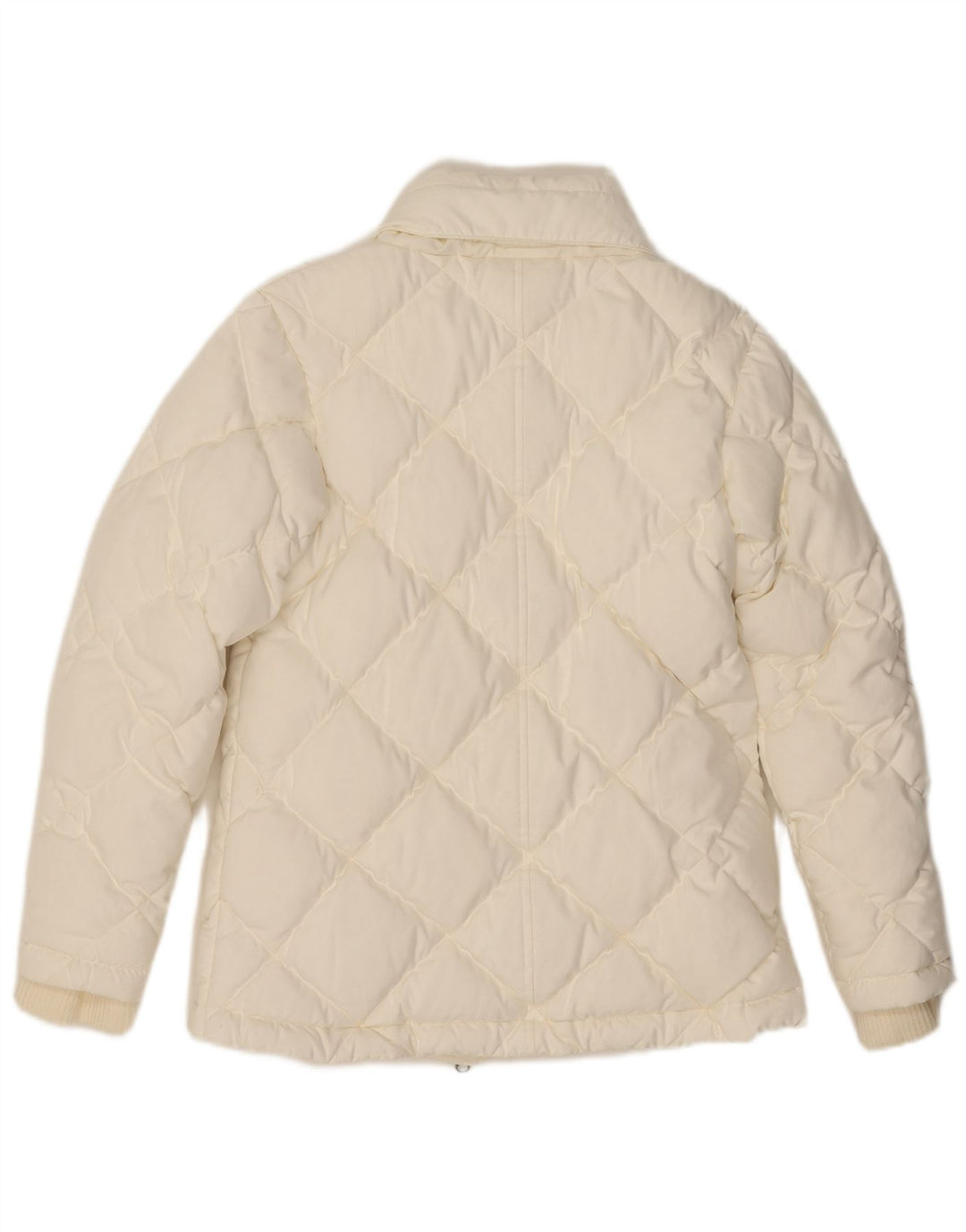 Jaqueta acolchoada com capuz feminina NIKE UK 10/12 poliéster branco médio