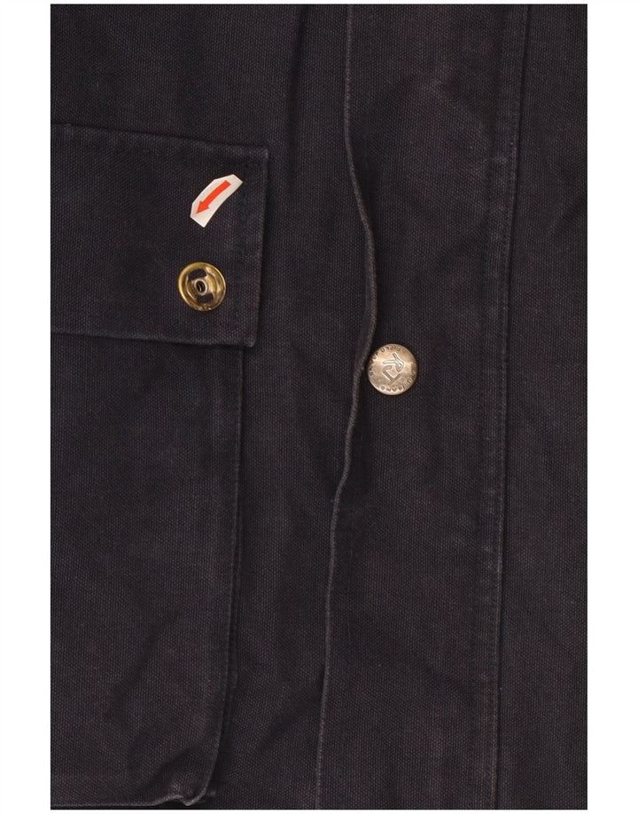 Jaqueta utilitária Rifle Mens Heritage UK 36 pequena azul marinho