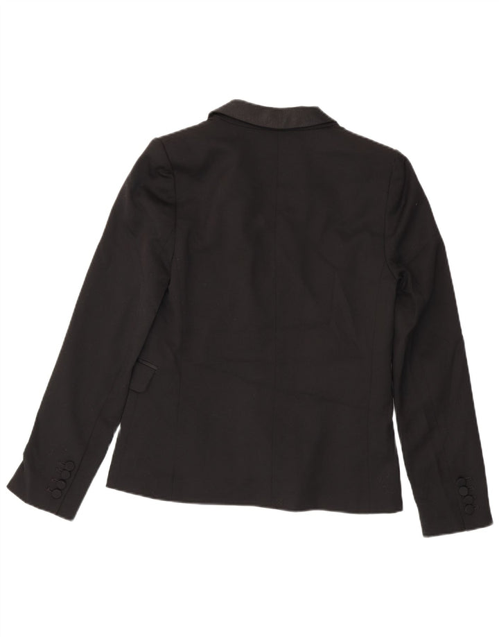 Jaqueta blazer feminina Jack Wills University Outfitters Reino Unido 10 pequena preta