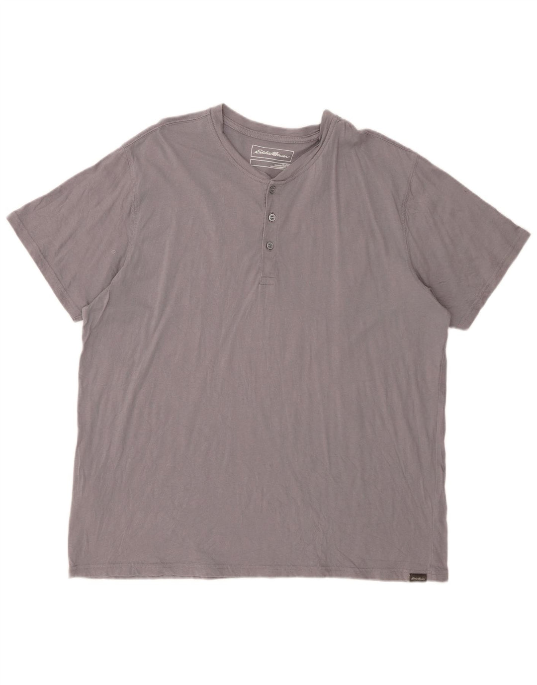 Camiseta masculina EDDIE BAUER Top XL algodão cinza
