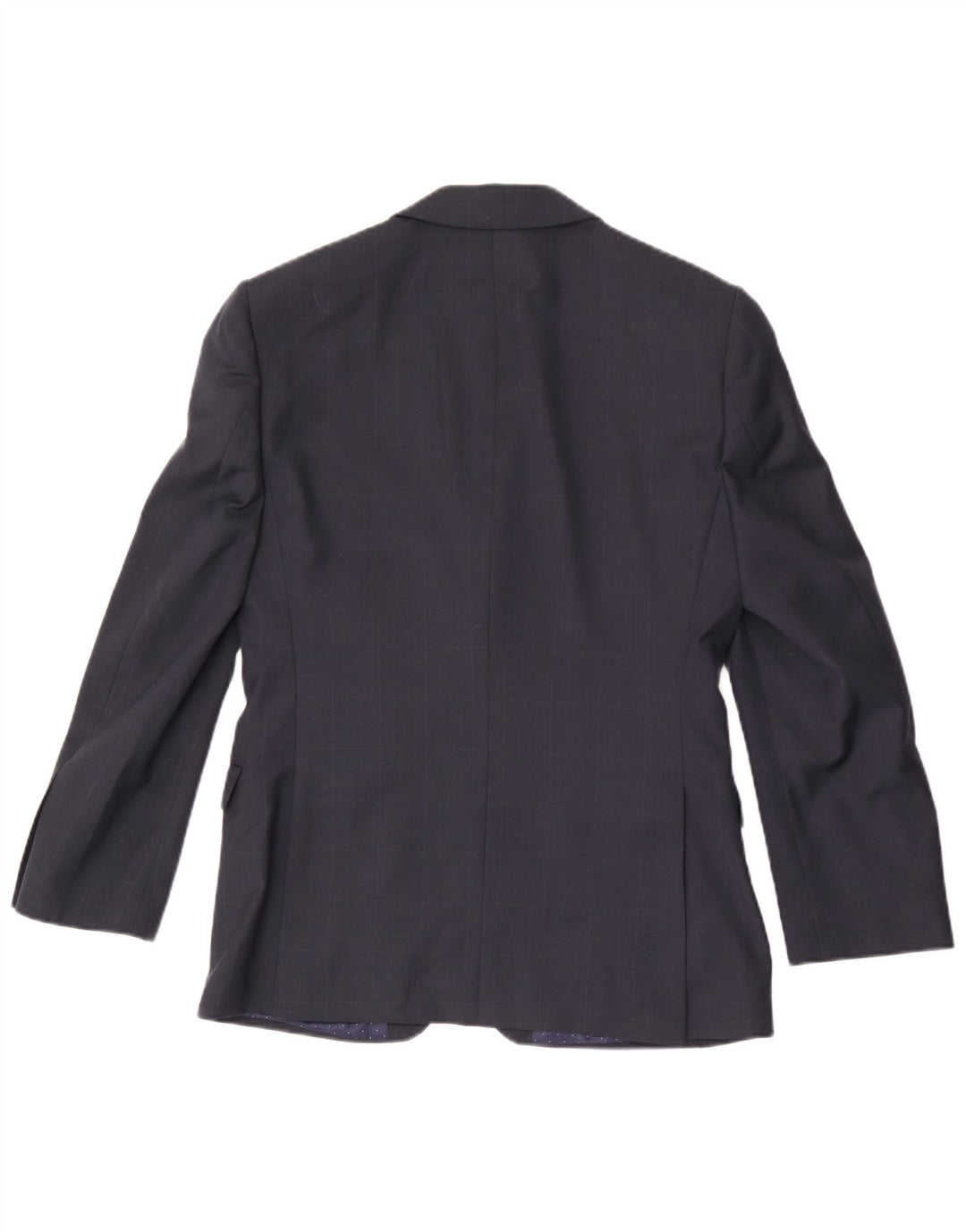 Jaqueta blazer masculina de 2 botões French Connection Reino Unido 36 pequena lã azul marinho