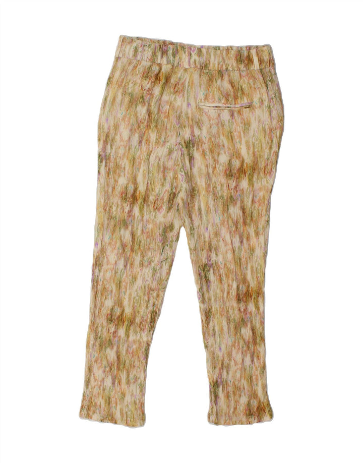 ZARA Womens Slim Capri Trousers Medium W28 L21 Multicoloured Flecked Vintage Zara and Second-Hand Zara from Messina Hembry 
