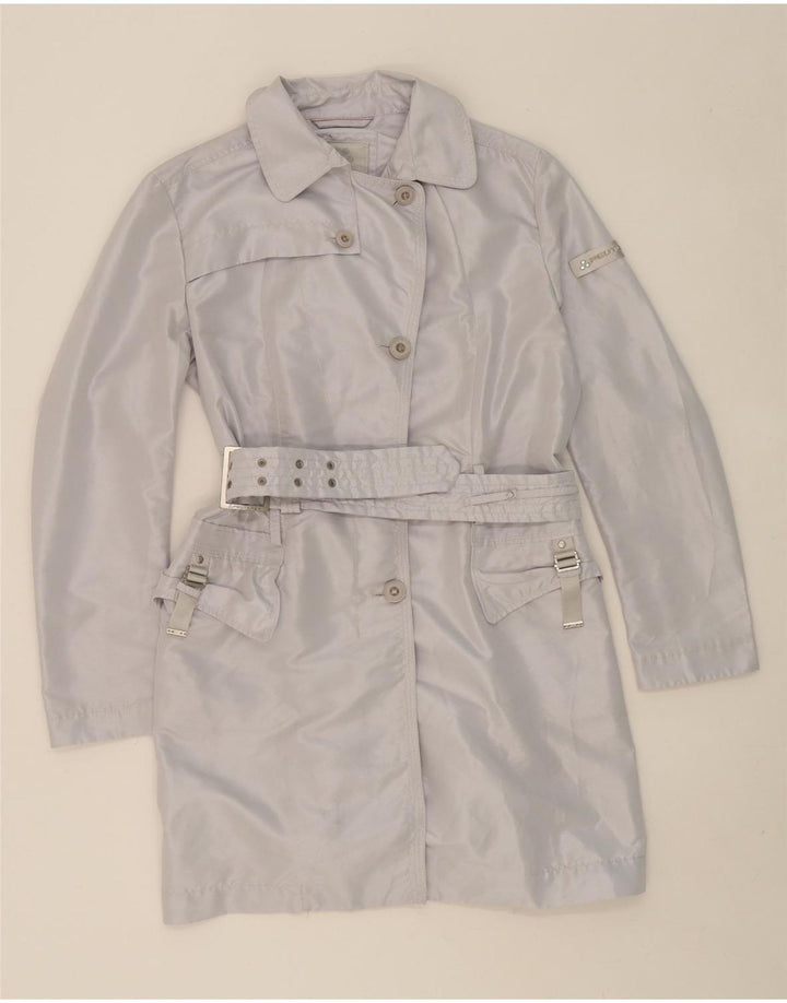 PEUTEREY Trench Coat feminino IT 48 XL poliéster cinza