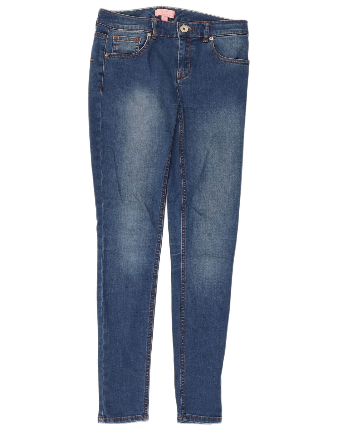 Calça jeans skinny feminina TED BAKER W26 L30 algodão azul