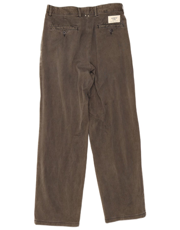 Calça Chino Masculina Avirex W30 L28 Algodão Cinza