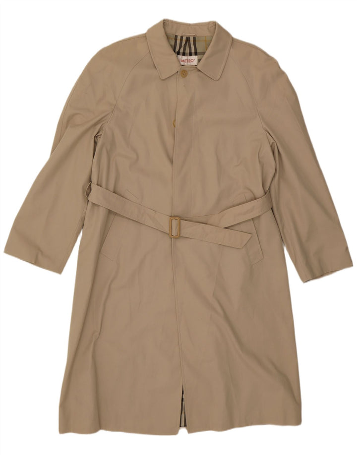Sobretudo masculino vintage IT 54 2XL bege