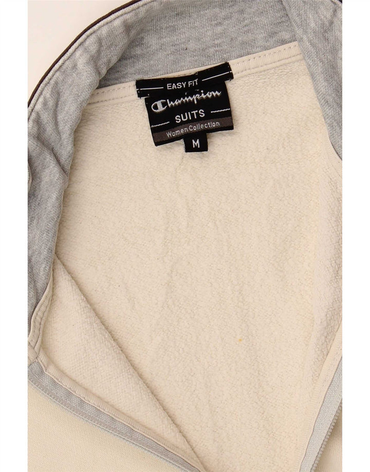 Jaqueta feminina Champion Easy Fit Tracksuit UK 14 Médio Off White