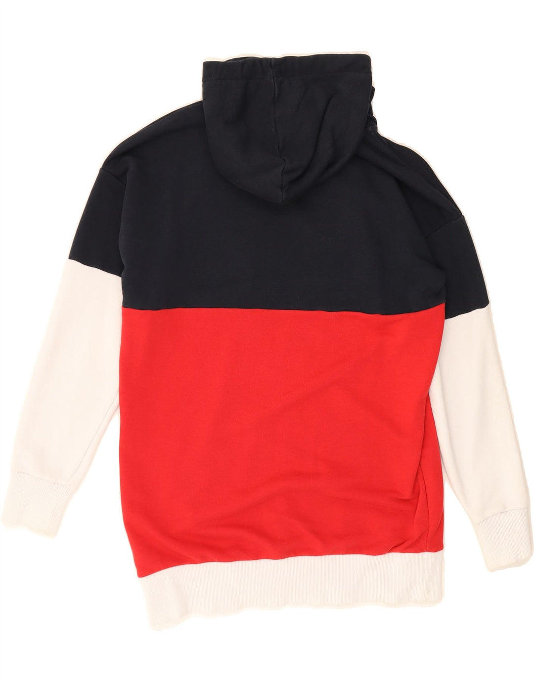 TOMMY HILFIGER Mens Hoodie Jumper Small Red Colourblock Cotton Vintage Tommy Hilfiger and Second-Hand Tommy Hilfiger from Messina Hembry 