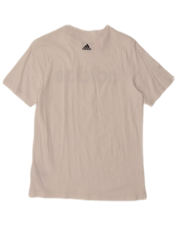 Camiseta Adidas Meninos Graphic Top 13-14 Anos Algodão Branco