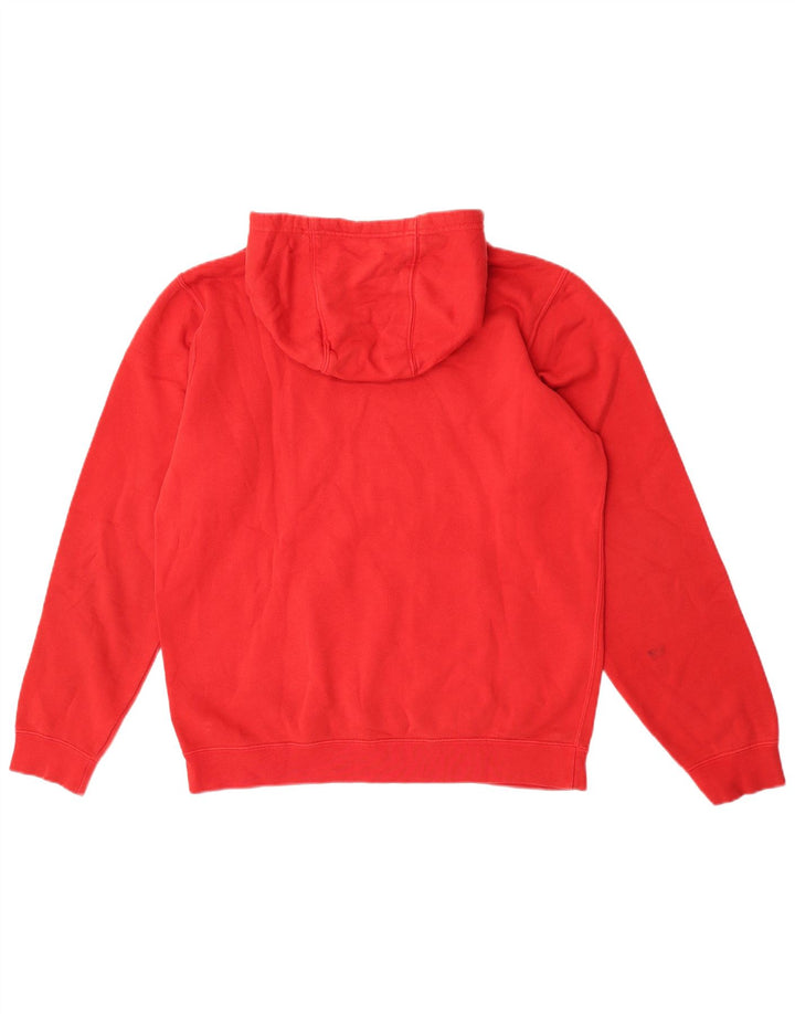 Nike Mens Hoodie Jumper Médio Algodão Vermelho