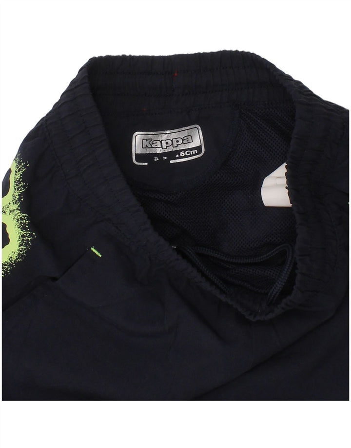 Shorts esportivos gráficos Kappa Boys 6-7 anos azul marinho poliéster
