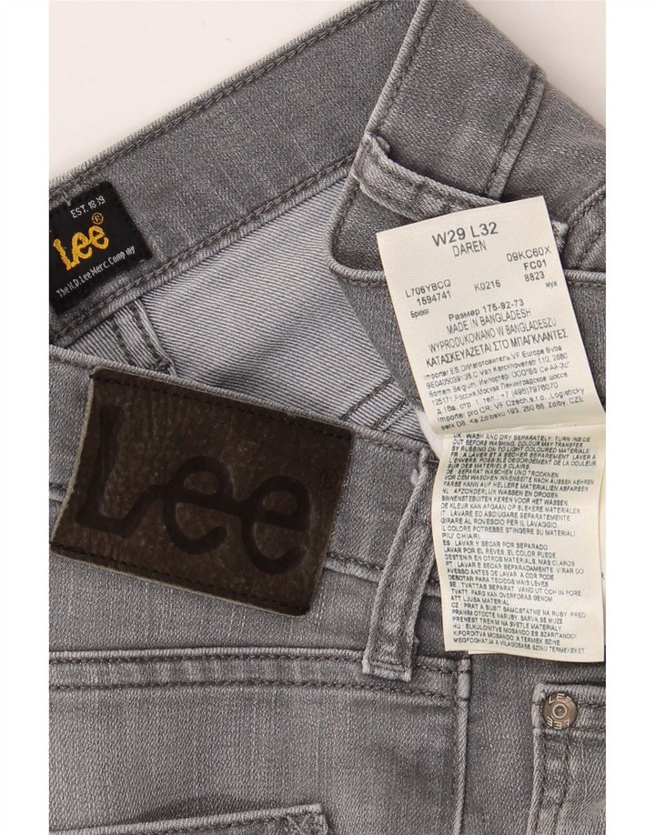LEE Feminino Daren Slim Jeans W29 L28 Algodão Cinza