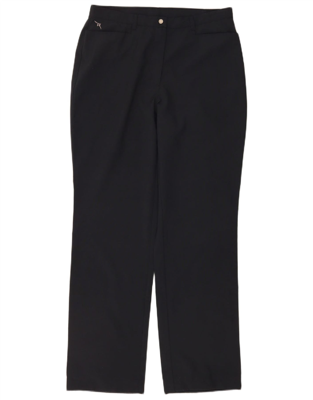 Calça feminina reta casual Chervo W30 L32 poliéster preto