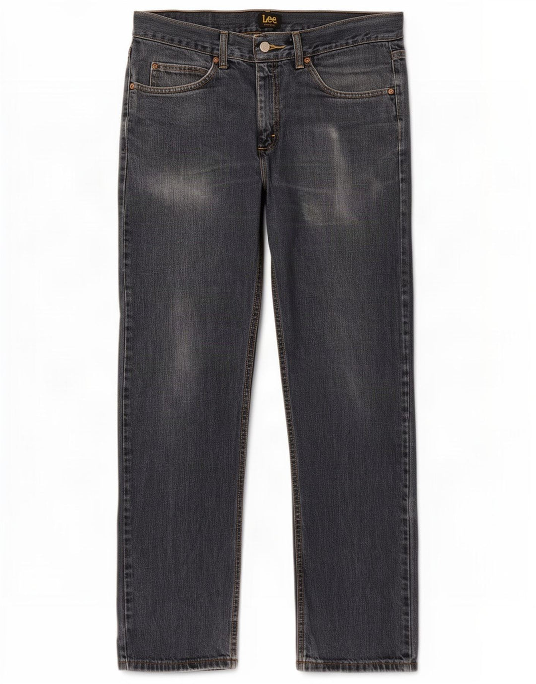 Lee Mens Straight Jeans W32 L32 Azul Algodão