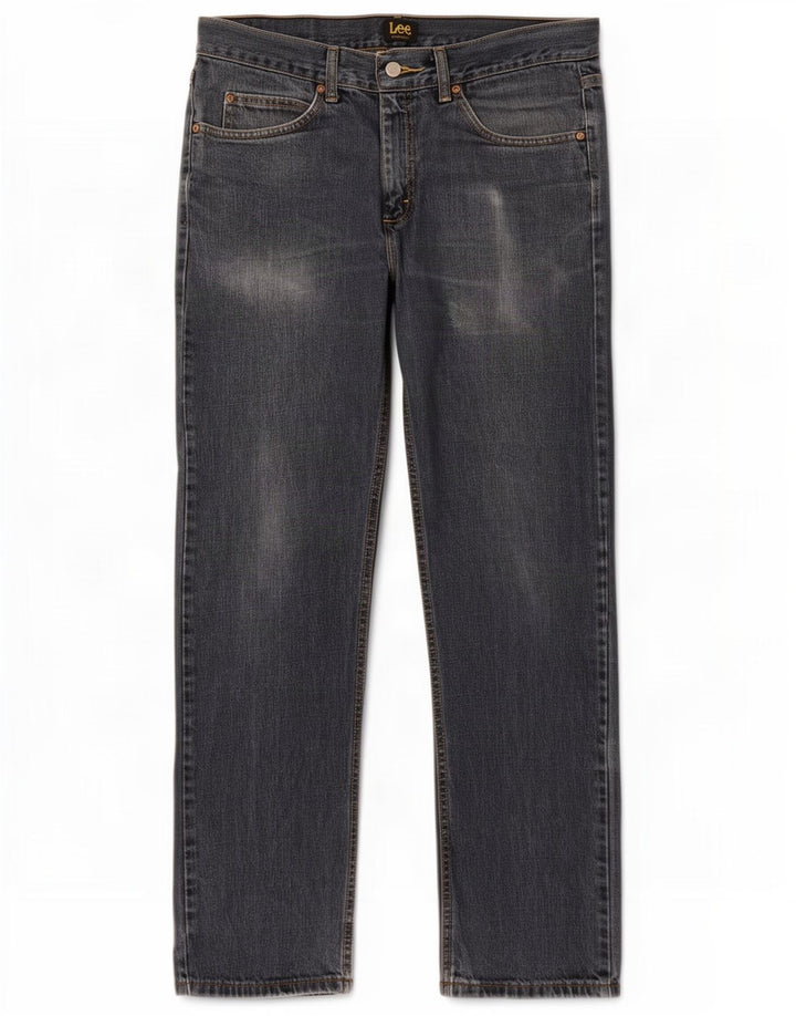 Lee Mens Straight Jeans W32 L32 Azul Algodão
