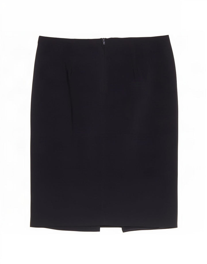 Saia lápis feminina Benetton IT 44 médio W30 azul marinho poliéster