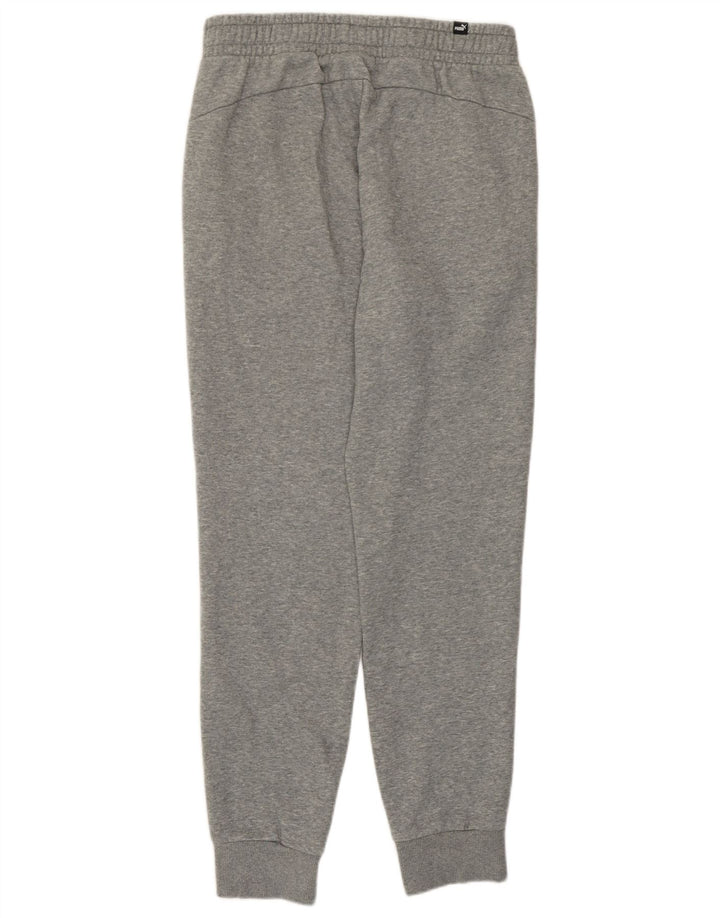 Calça de treino masculina Puma Joggers cinza médio algodão manchado