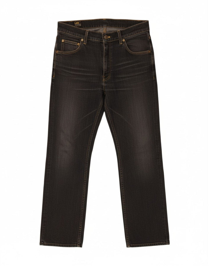 Jeans retos femininos LEE W31 L25 algodão cinza