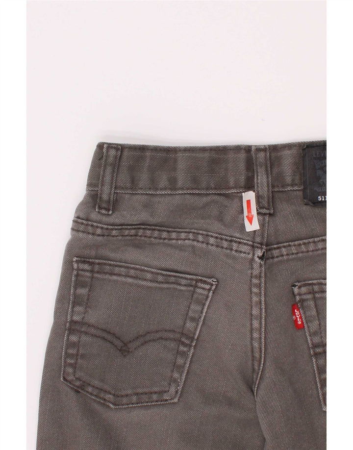 Levi's Boys 511 Distressed Slim Jeans 4-5 Anos W22 L18 Algodão Cinza