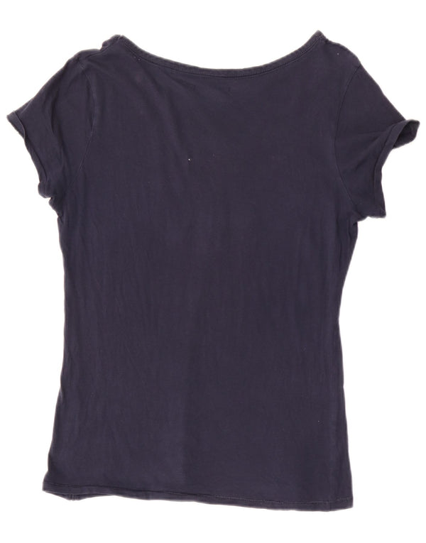 Camiseta gráfica feminina Timberland UK 12 médio azul marinho