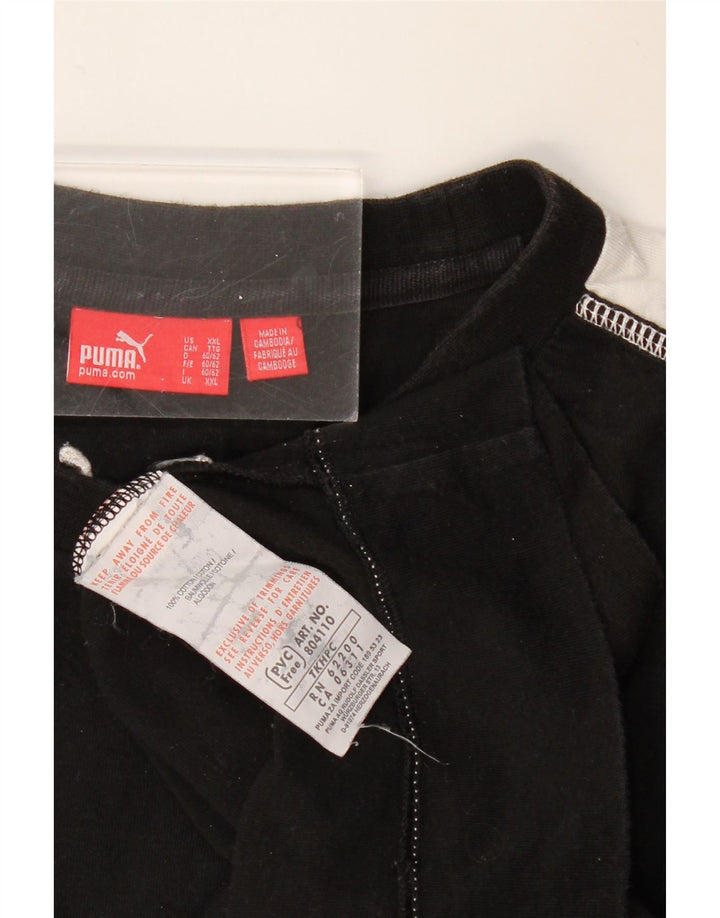 Camiseta gráfica masculina PUMA Top 2XL algodão colorblock preto