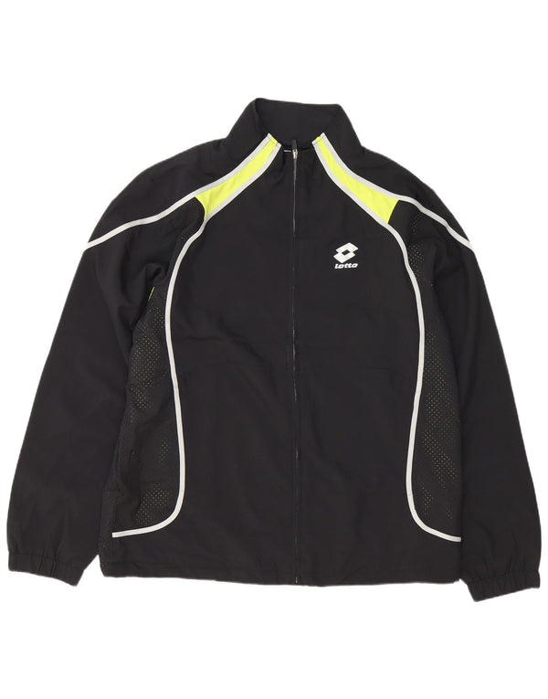Lotto Mens Treino Top Jacket UK 44/46 2XL Preto Colorblock Poliéster