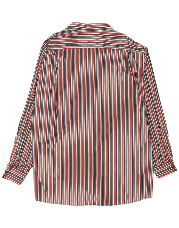 Camisa masculina Walbusch tamanho 47/48 2XL algodão listrado multicolorido