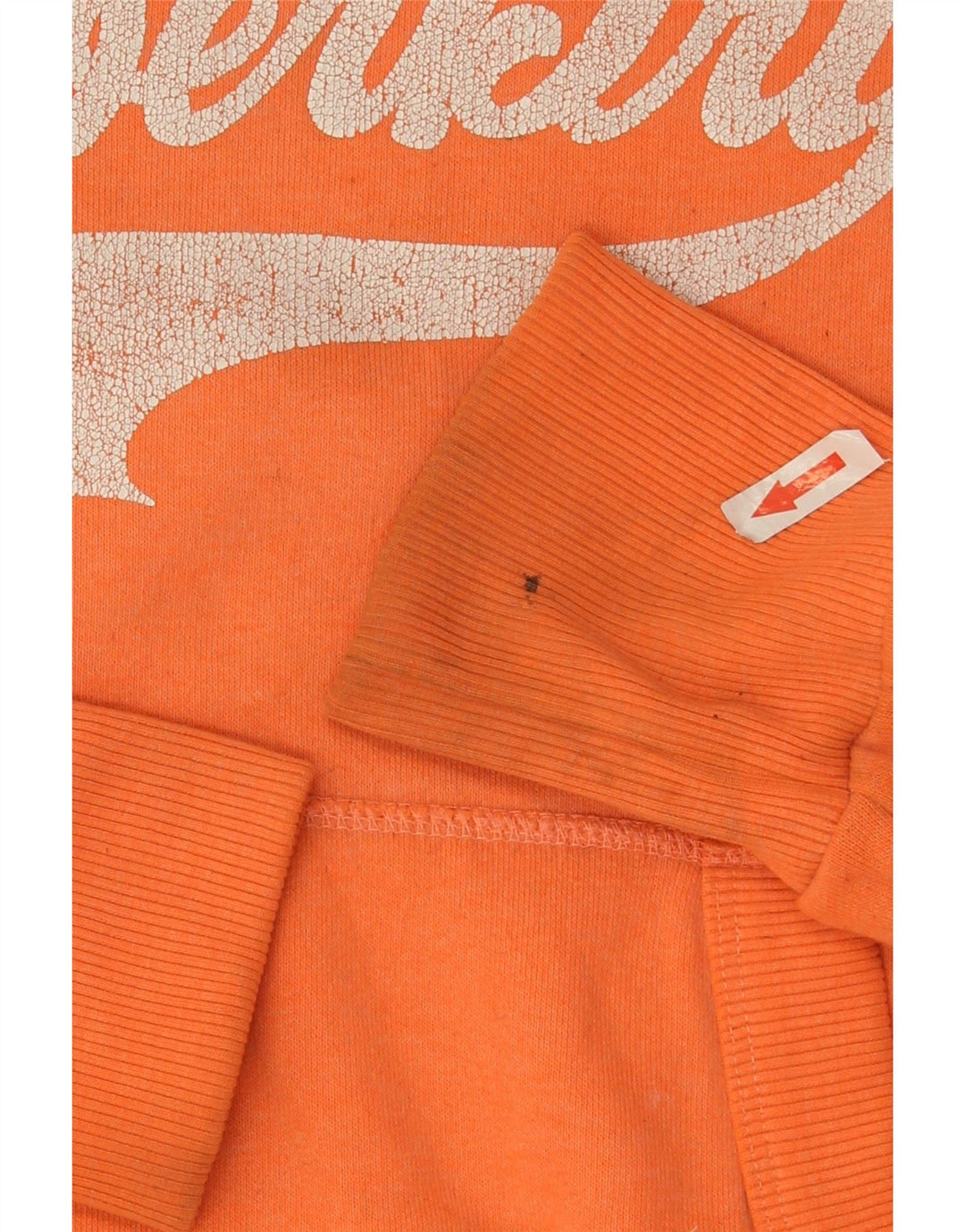 Superdry Womens Graphic Hoodie Jumper UK 10 Pequeno Poliéster Laranja