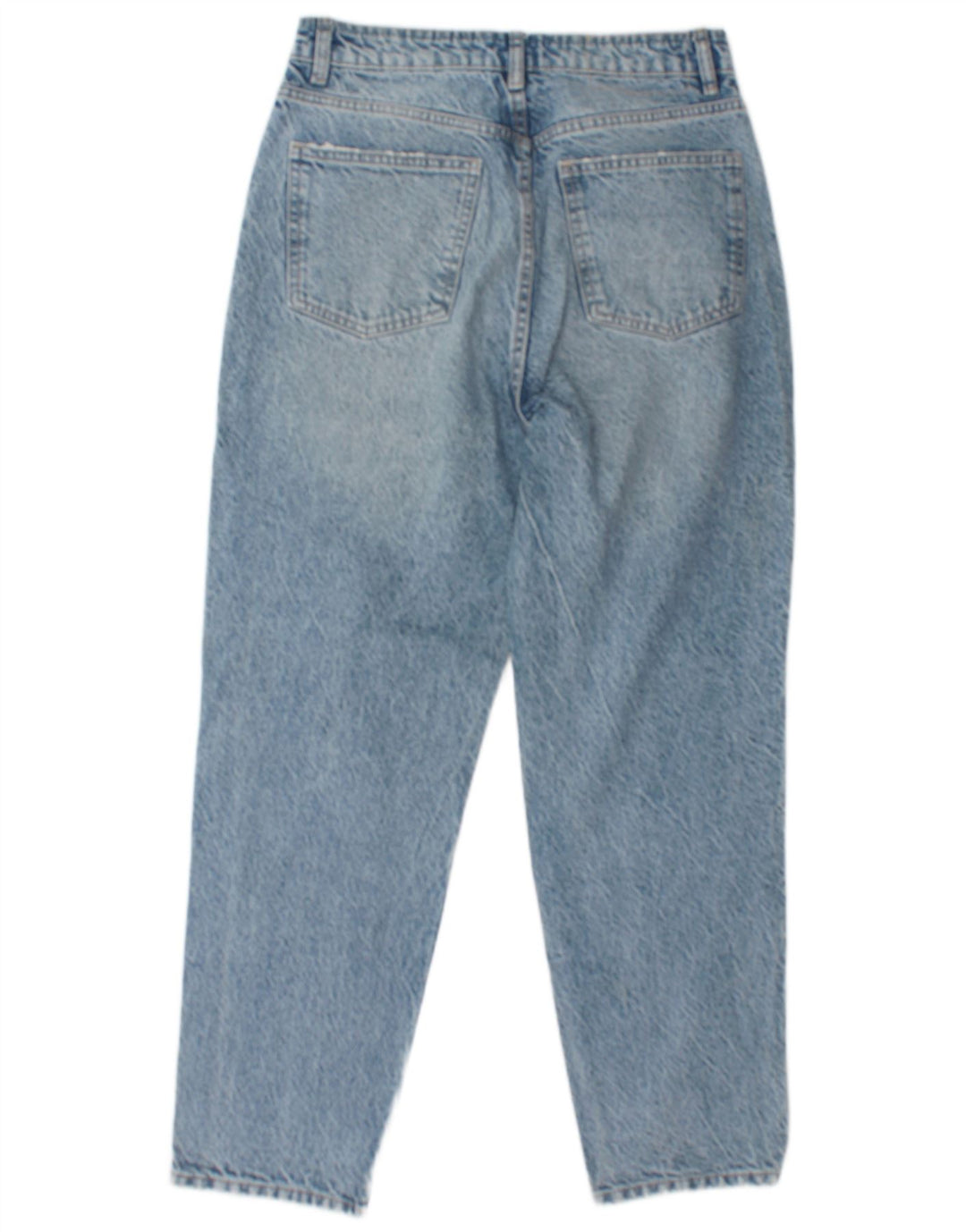 Zara Jeans Cônicos Femininos EU 40 Médio W30 L27 Azul Algodão