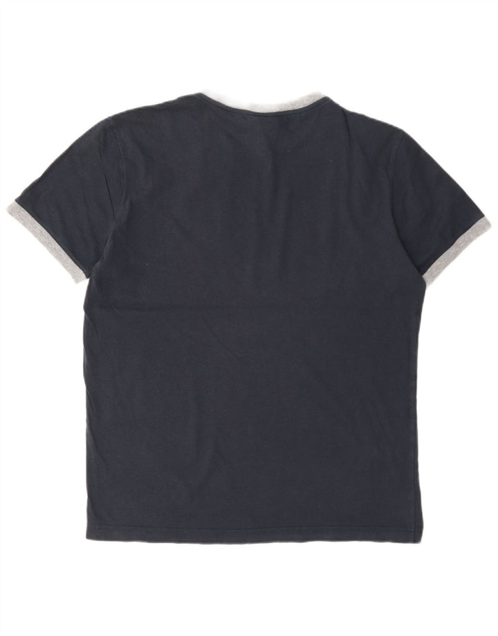 Camiseta gráfica masculina Champion Top Médio Azul Marinho