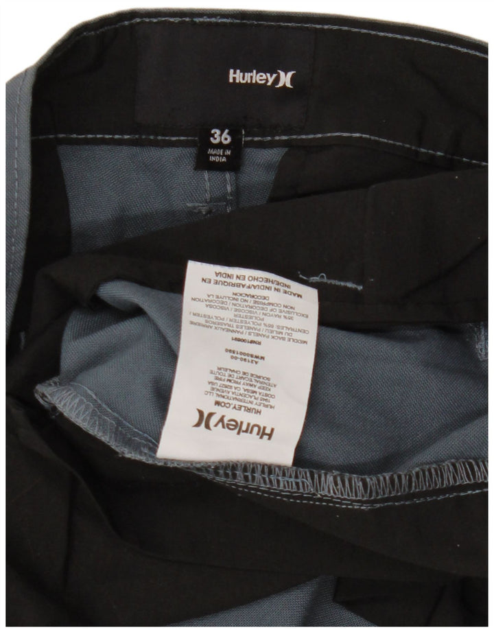 HURLEY Mens Chino Shorts W36 Grande Rayon Azul