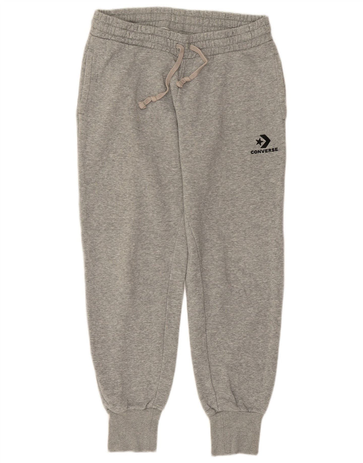 Calça de treino feminina CONVERSE Joggers UK 14 algodão cinza médio