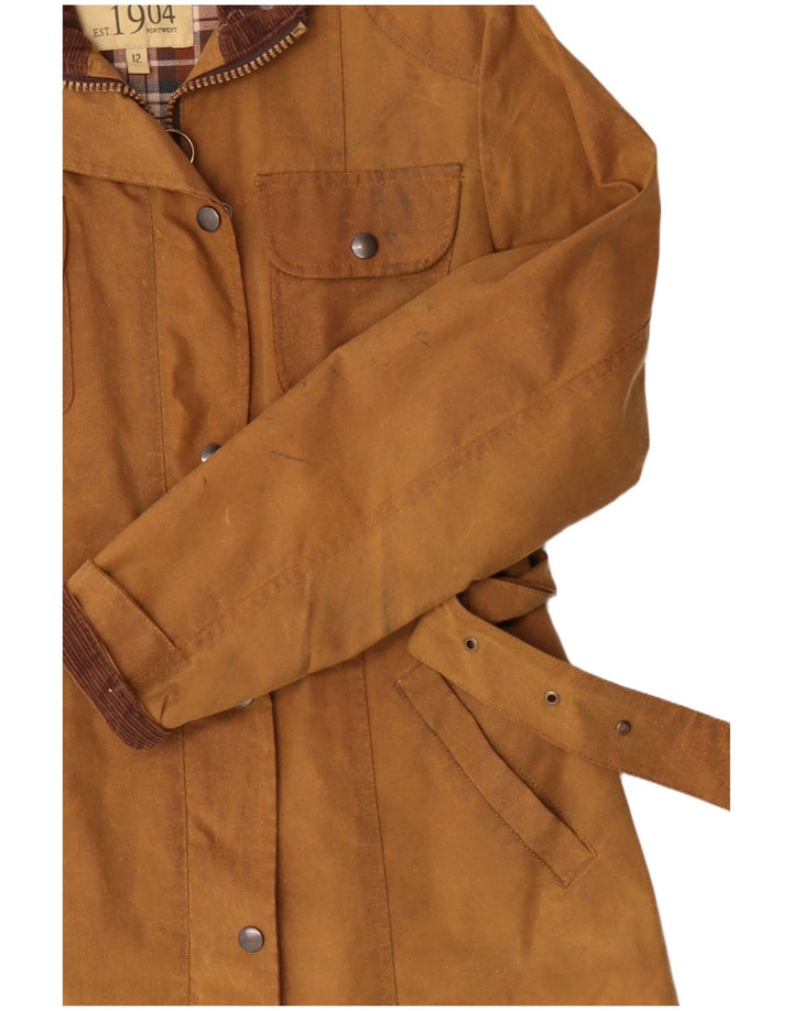 Jaqueta feminina de algodão encerado PORTWEST Reino Unido 12 algodão bege médio