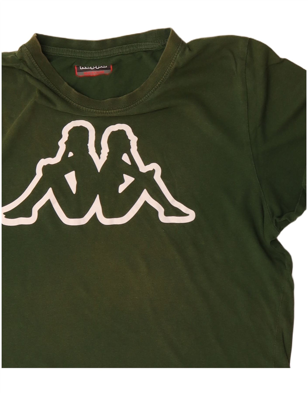 Camiseta gráfica masculina Kappa Top médio algodão verde