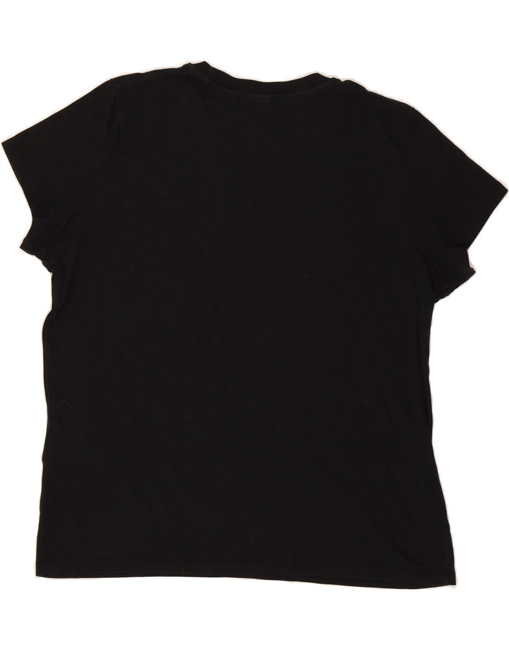 LEVI'S Womens T-Shirt Top UK 18 XL Black Cotton Vintage Levi's and Second-Hand Levi's from Messina Hembry 