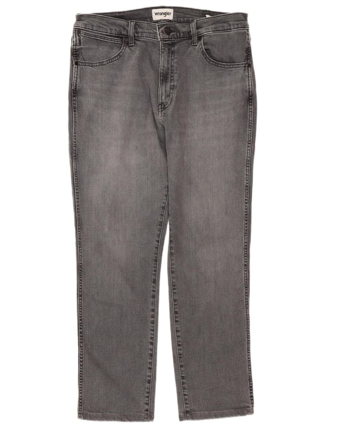 WRANGLER Masculino Larston Slim Jeans W33 L27 Algodão Cinza